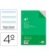 Recambio liderpapel cuarto 100 hojas 60g m2 pauta 5ª 25mm con margen 6 taladros